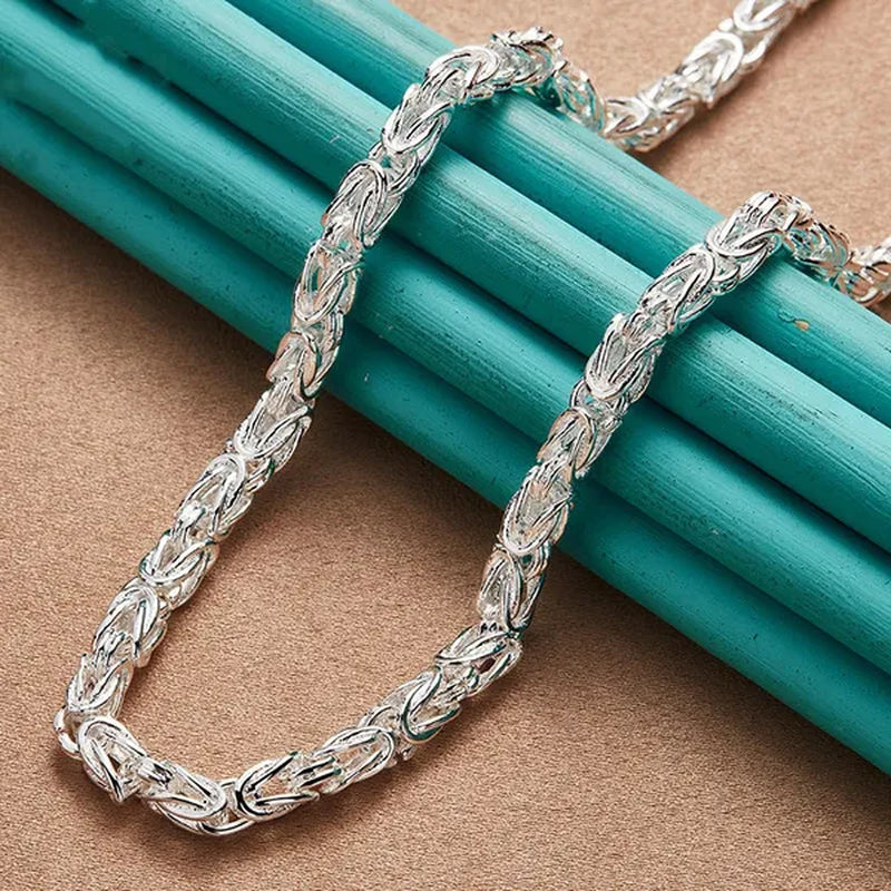 925 Sterling Silver Dragon Head Chain Necklace for Woman Wedding Party Engagement Jewelry Gift
