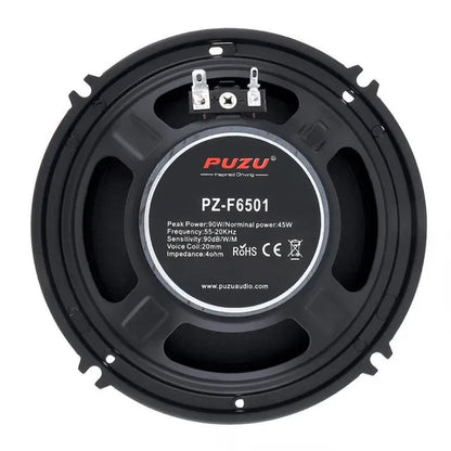 2Pcs 6.5 Inch 90W Full Range Frequency Car Audio Speaker Heavy Mid-Bass Ultra-Thin Modified Speakers