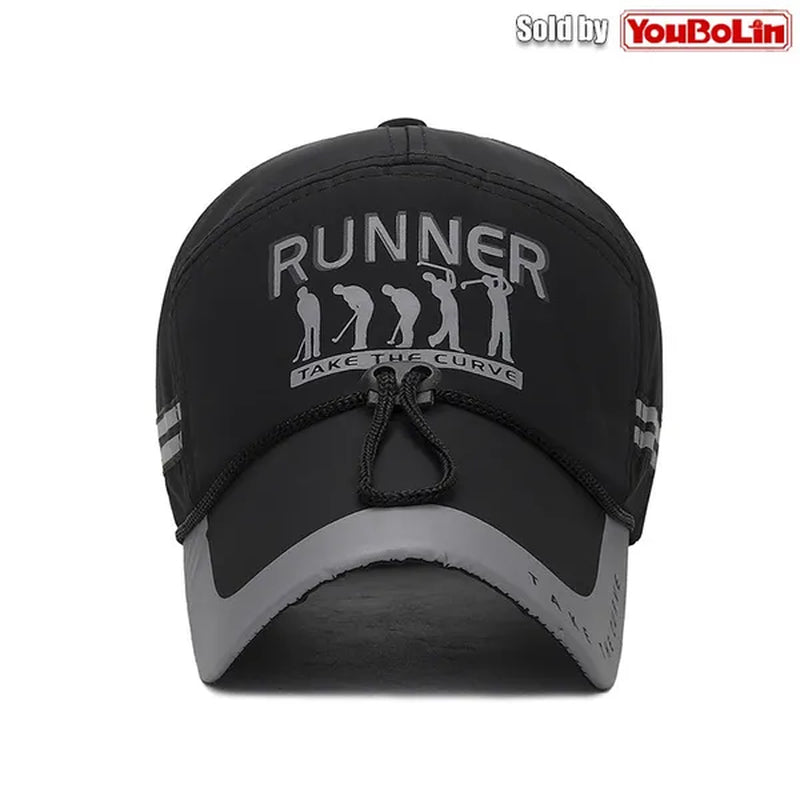 Extended Brim, Quick Drying Fabric, Reflective Strip and Windproof Rope, Outdoor Sport Baseball Cap. New Fashion Casual UV Proof Snapback Hats Suitable for Mountaineering and Fishing in Summer