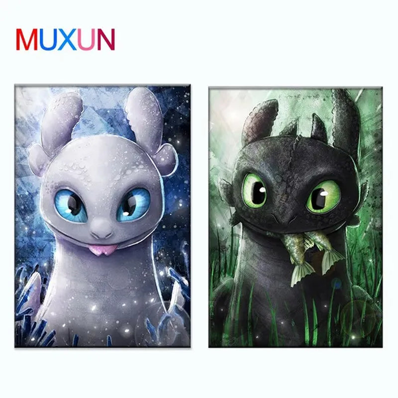 Full Dimond 100% 5D DIY Diamond Painting Kit Full Drill Diamond Painting Sets for Adult or Kid,Dragon Diamond Embroidery