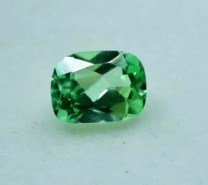 NATURAL GREEN SAPPHIRE 2.55 CT CERTIFICATE INC* 8 X 6 MM CUSHION CUT GEMSTONE