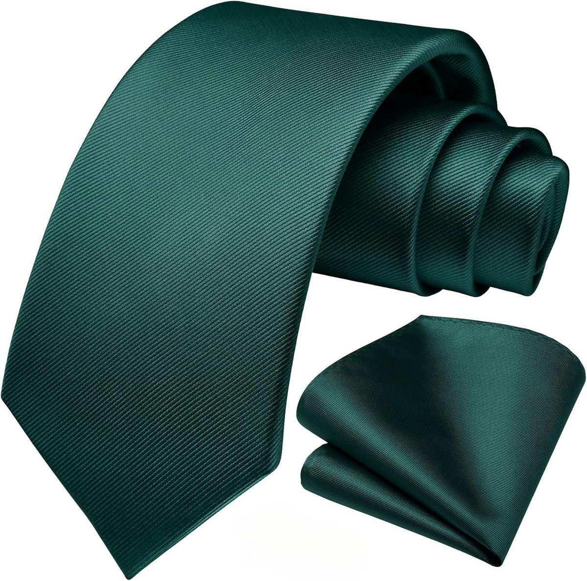Mens Ties Solid Color Ties for Men Formal Necktie with Pocket Square Set Satin Silk Neck Tie Handkerchiefs Set