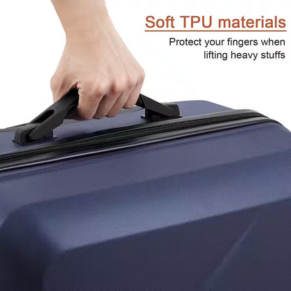 Marathon Lakeside Nested Hardside Luggage Set in Slate Blue, 3 Piece - TSA Compliant