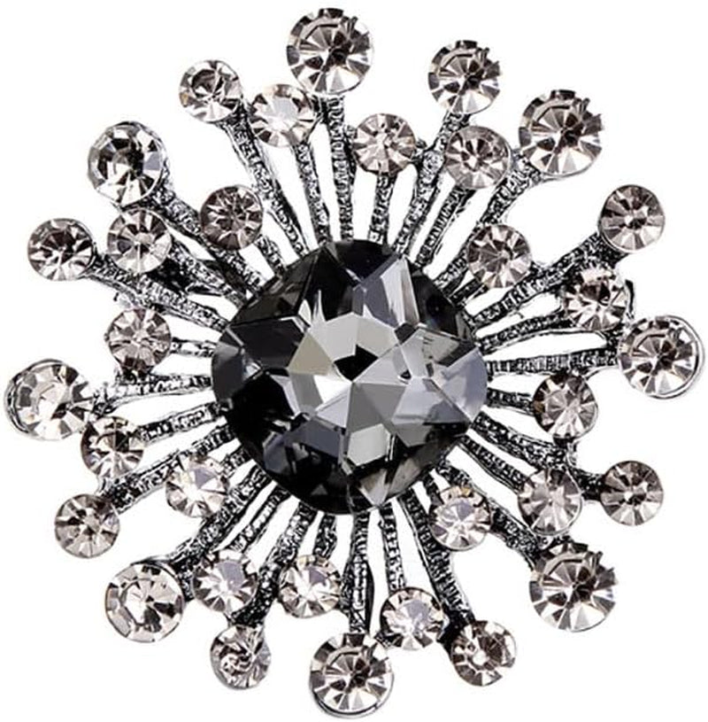 Crystal Diamond Brooch for Women, Rhinestone Sweater Buckle for Outerwear, Scarf Buckle for Women, Lapel Pin for Corsage Badge Needle, Dress, Fabric, Hat, Bag, and Other Accessories