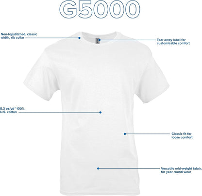 Unisex Adult Heavy Cotton T-Shirt, Style G5000, Multipack