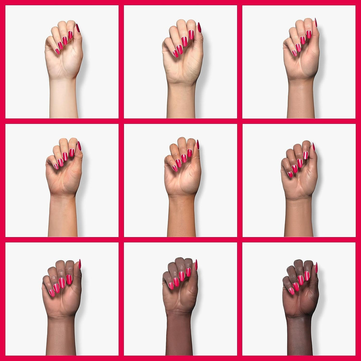 Salon-Quality Nail Polish, 8-Free Vegan, Fuchsia Pink, Watermelon, 0.46 Fl Oz