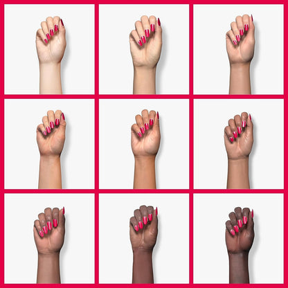 Salon-Quality Nail Polish, 8-Free Vegan, Fuchsia Pink, Watermelon, 0.46 Fl Oz