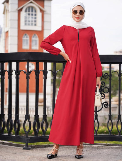 Abay for Women Shiny Self Tie Modest Muslim Dress Ramadan Eid Prayer Clothes Dubai Islamic Jalabiya Arabian Jilbab
