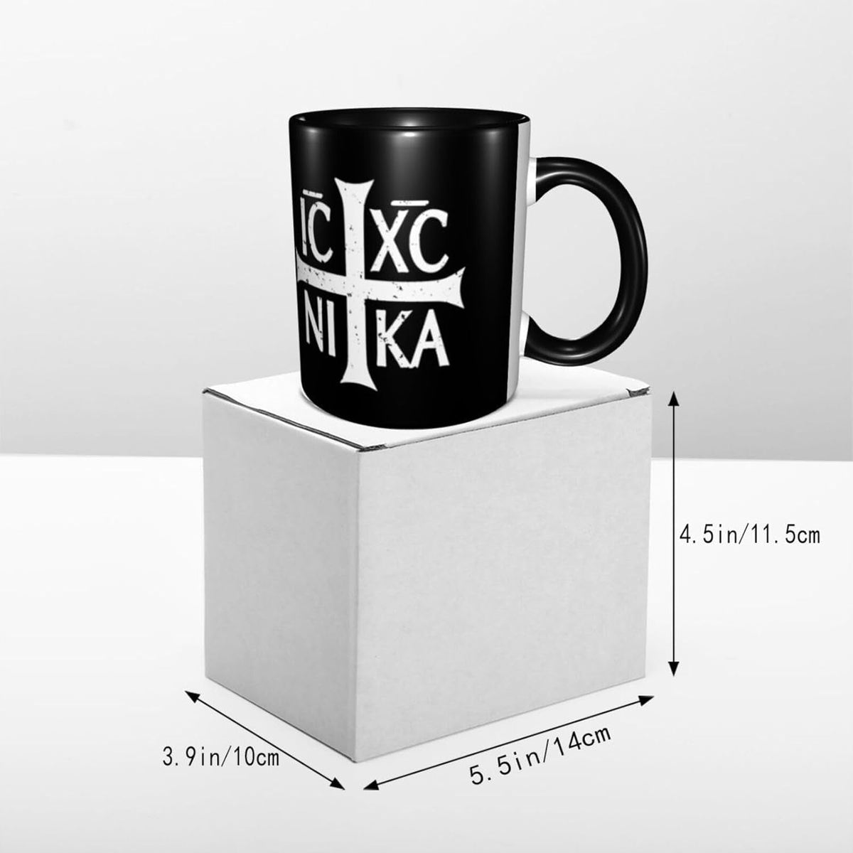 Christian Orthodox Russian Cross Funny Coffe Mug Ceramic Tea Cups Travel Mugs Drink for Work Home Office