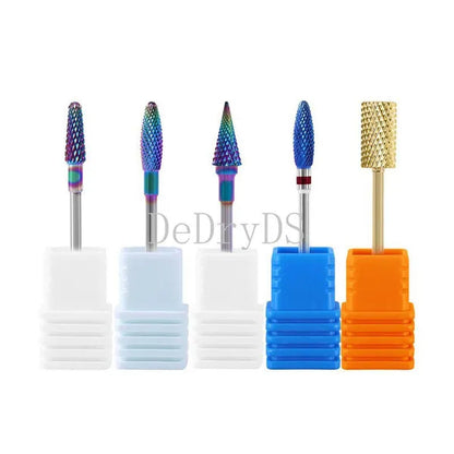 Tungsten Diamond Milling Cutter Nail Art Drill Bit for Manicure Nail Files Electric Rotary Mills Nail Gel Remove Grinder