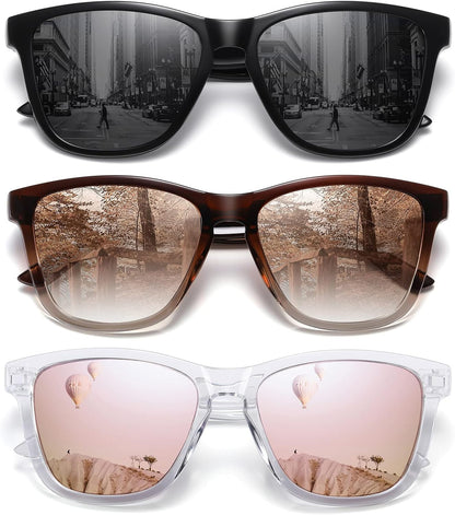 Polarized Sunglasses for Women Men Trendy Classic Retro Designer Style Fashion UV400 Protection