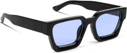 Trendy Square Sunglasses for Men Women Fashion Thick Rectangle Sun Glasses UV Protection Shades Designer Style