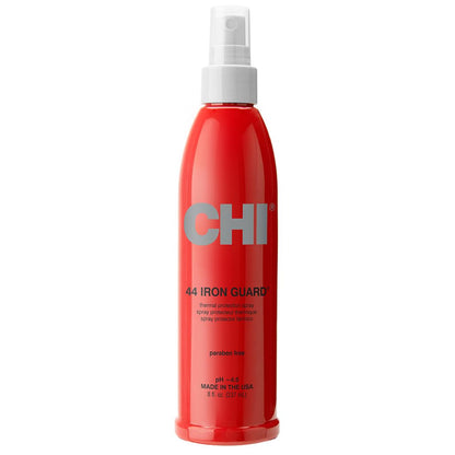 44 Iron Guard Thermal Protection Spray, Nourishing Formula Helps Resist Heat Damage to Hair & Tame Frizz, Clear, 8 Oz
