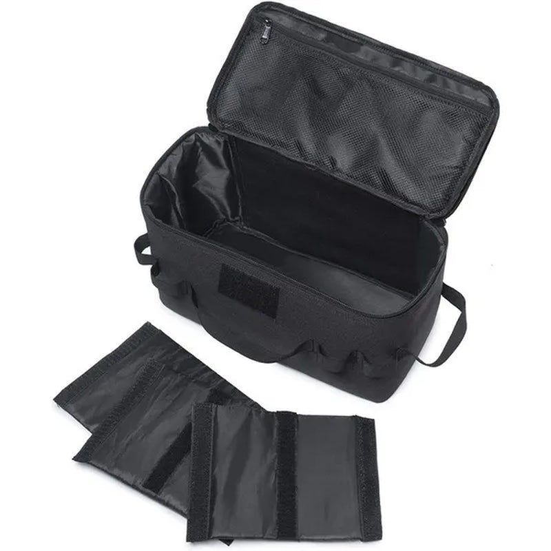 Outdoor Camping Gas Tank Storage Bag Large Capacity Ground Nail Tool Bag Gas Canister Picnic Cookware Utensils Kit Organizer