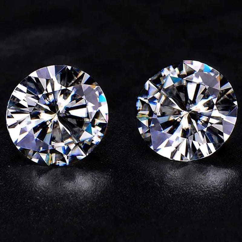 Round Brilliant Cut 1.0ct Carat 6.5mm E F Color Moissanites Loose Stone  Ring Jewelry Bracelet Material High Quality