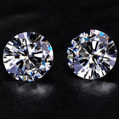 Round Brilliant Cut 1.0ct Carat 6.5mm E F Color Moissanites Loose Stone  Ring Jewelry Bracelet Material High Quality