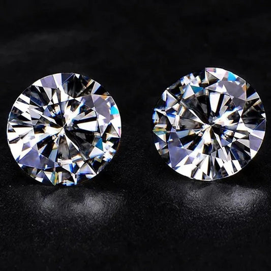 Round Brilliant Cut 1.0ct Carat 6.5mm E F Color Moissanites Loose Stone  Ring Jewelry Bracelet Material High Quality