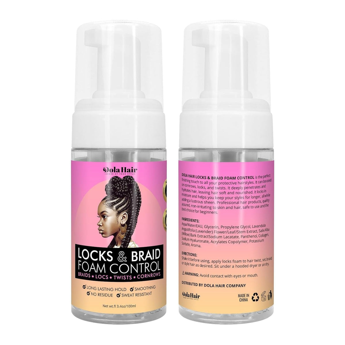 Curl Mousse for Wavy Hair Hair Foam for Locks Box Braids Curly Hair Setting, Styling Mousse for Natural Hair