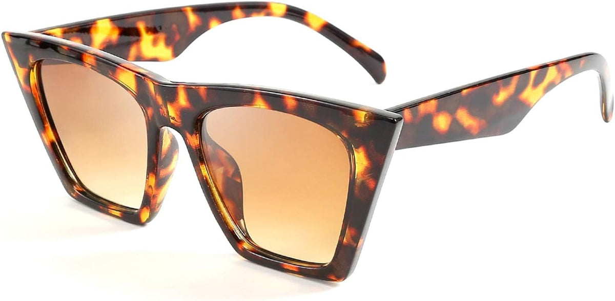 Vintage Square Cat Eye Sunglasses Women Trendy Cateye Sunglasses B2473