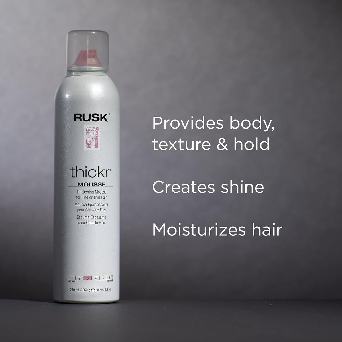 Designer Collection Thicker Thickening Mousse for Fine or Thin Hair, 8.8 Oz, Thickening Mousse That Provides Body, Texture, and Hold without Buildup