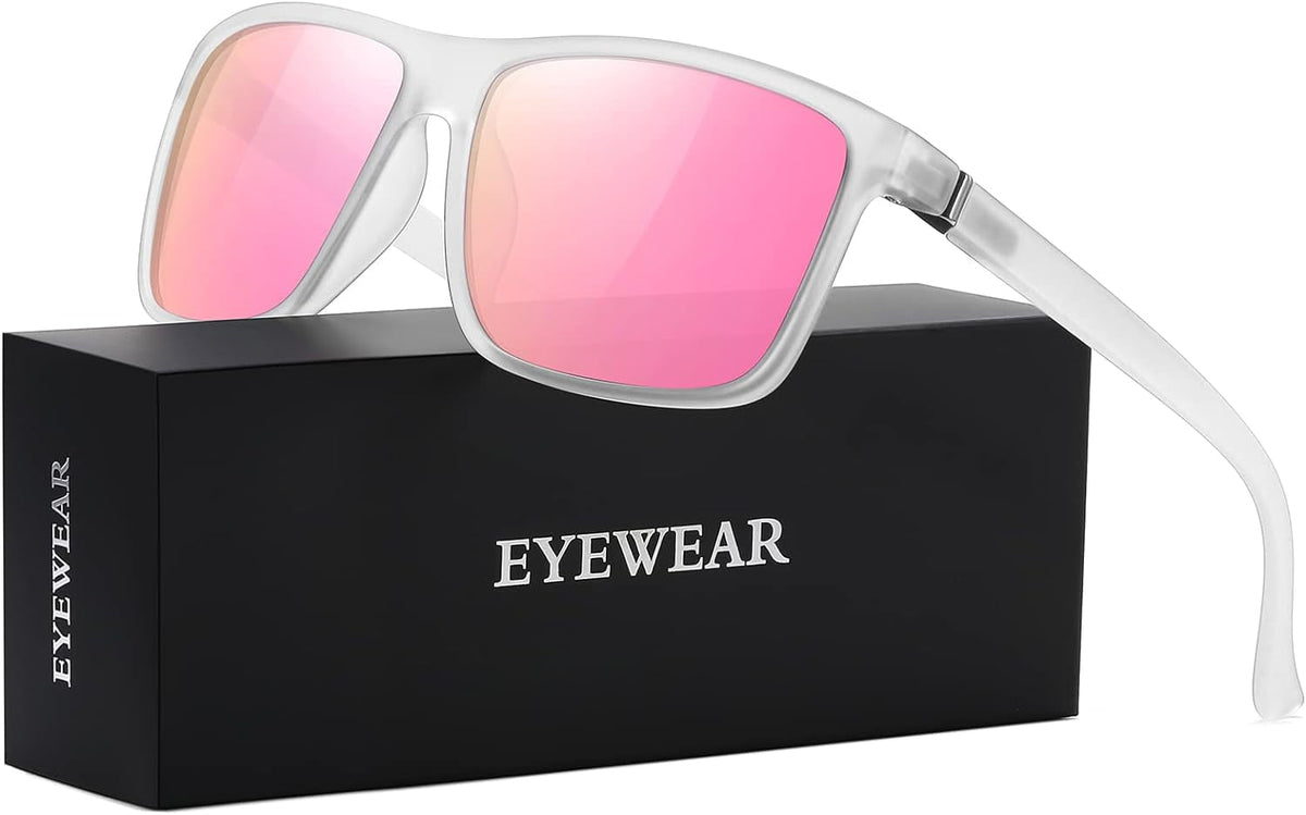 Sunglasses Men Polarized Sunglasses for Mens and Womens,Black Retro Sun Glasses Driving Fishing UV400 Protection