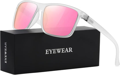 Sunglasses Men Polarized Sunglasses for Mens and Womens,Black Retro Sun Glasses Driving Fishing UV400 Protection