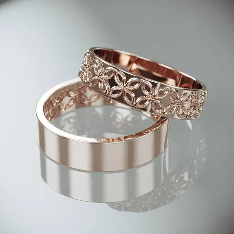 2Pcs Fashion Exquisite 925 Sterling Silver Engagement Wedding Love Set Ring Size 6-10