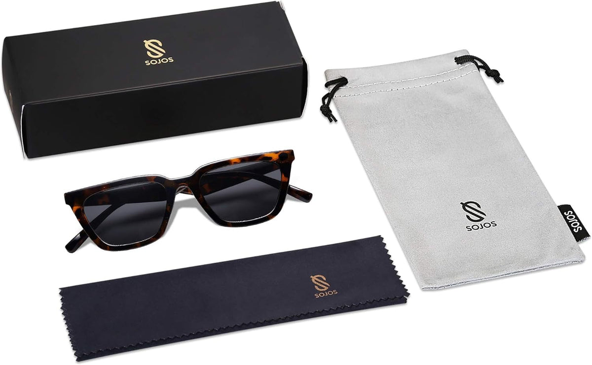 Polarized Narrow Square Cateye Sunglasses for Women Retro Trendy Driving Glasses SJ2169