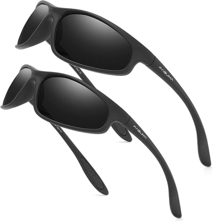 Polarized Sports Sunglasses For Men Cycling Driving Fishing 100% UV Protection