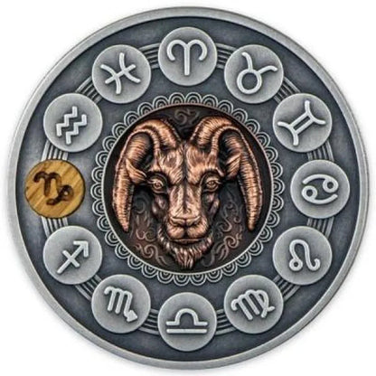 Zodiac 12 Constellation Relief Painting Commemorative Coins Replica Collectible Souvenir Gift