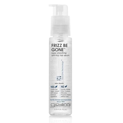 ECO CHIC Frizz Be Gone - Super Smoothing Anti-Frizz Hair Serum, Adds Shine, Seals in Color, Infused with Natural Botanical Ingredients, Salon Quality, No Parabens - 2.75 Fl Oz (1 Pack)