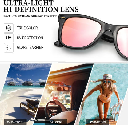 Classic Sunglasses for Women Polarized Driving Anti-Glare UV Protection