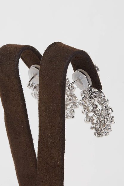 Diamond Scene 8.43ct Multi Shape Diamond Swirl Drop Earrings 18k Gold