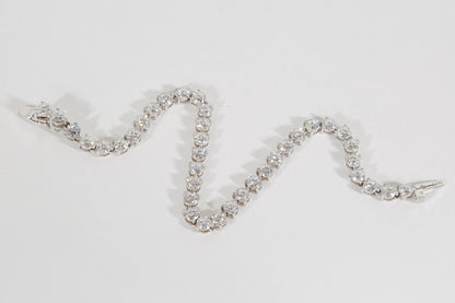 8.21ct Round Brilliant Diamond Tennis Bracelet in 18k White Gold
