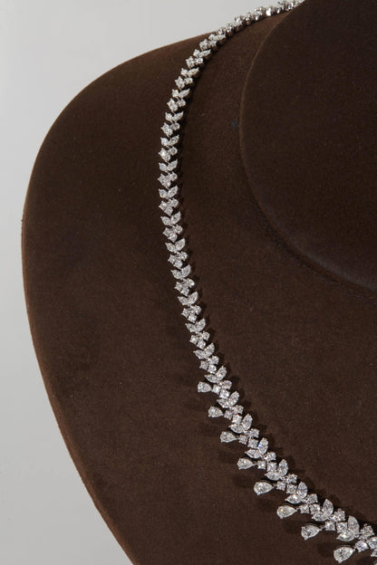 Diamond Scene 18k White Gold 18.20ct Diamond Choker Necklace