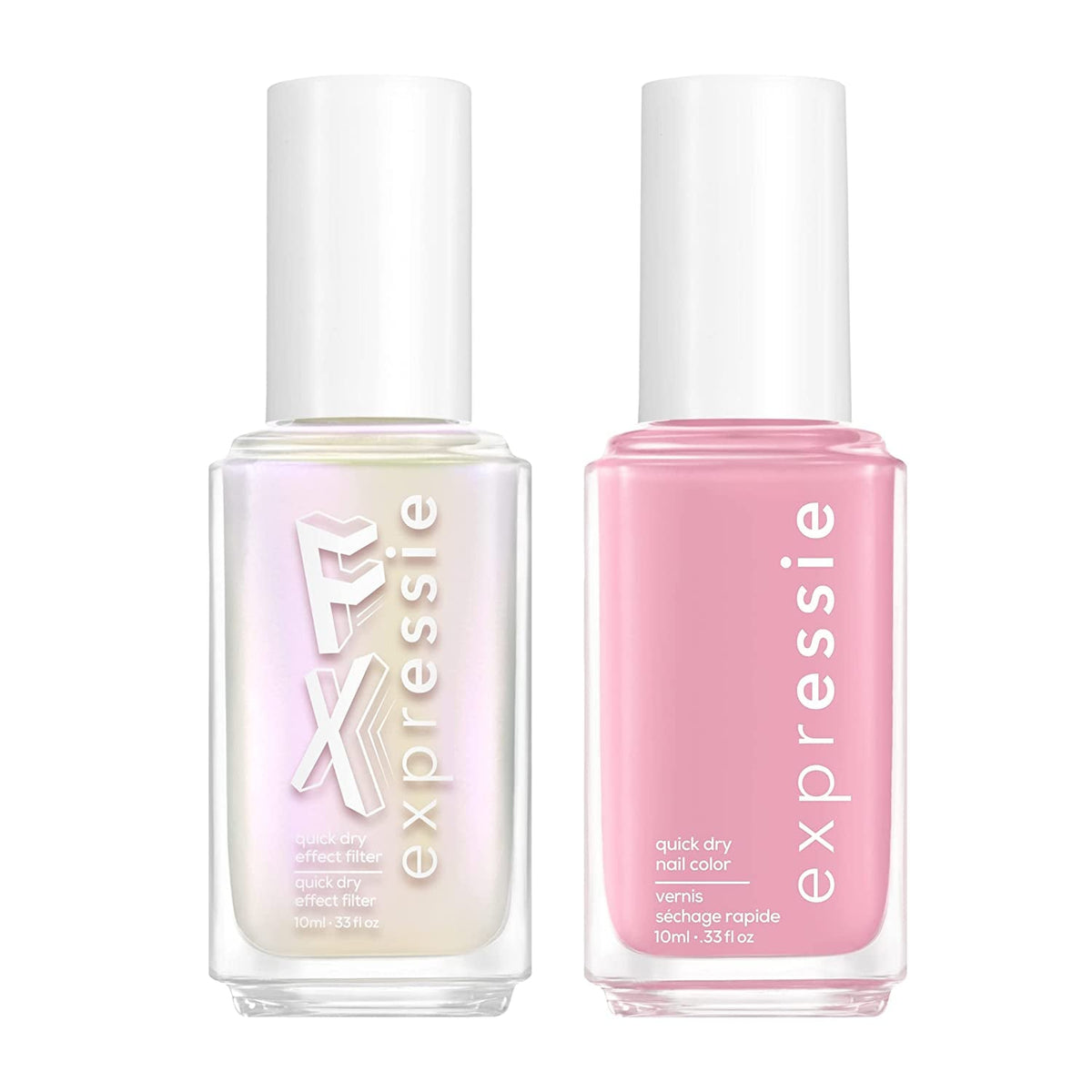 expr, Quick-Dry Nail Polish, 8-Free Vegan, Translucent Lavender Gray, Skip The Track, 0.33 fl oz