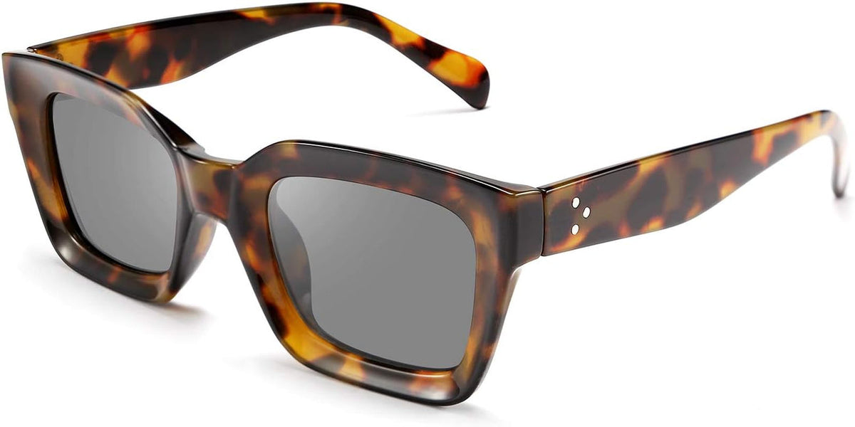 Classic Women Sunglasses Fashion Thick Square Sun Glasses Chunky Frame UV400 B2471