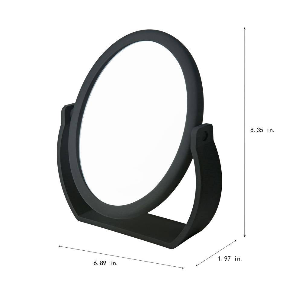 1.97 In. X 8.35 In. Makeup Mirror in Black