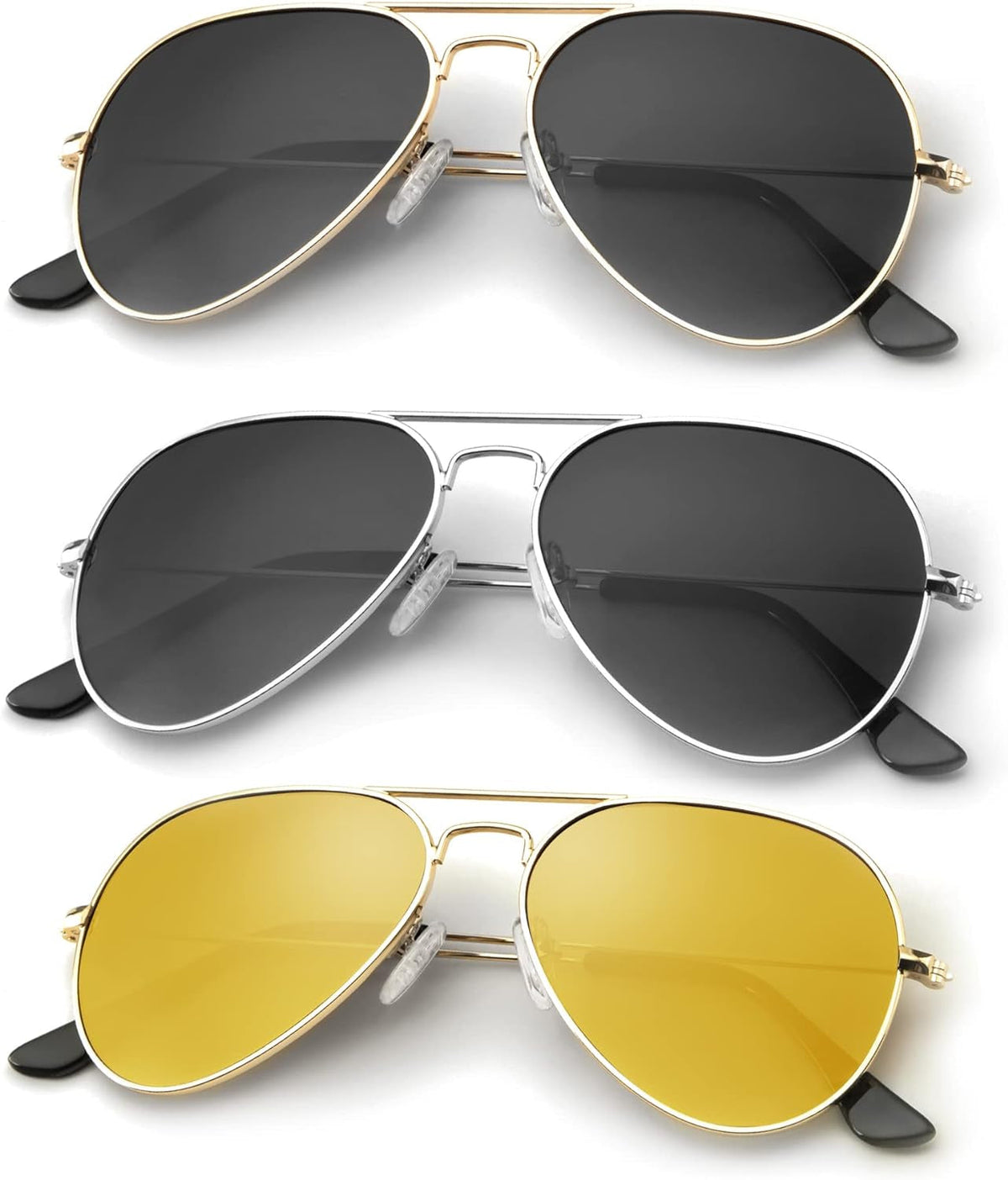 Classic Aviator Sunglasses for Men Women Driving Sun glasses Polarized Lens UV Blocking