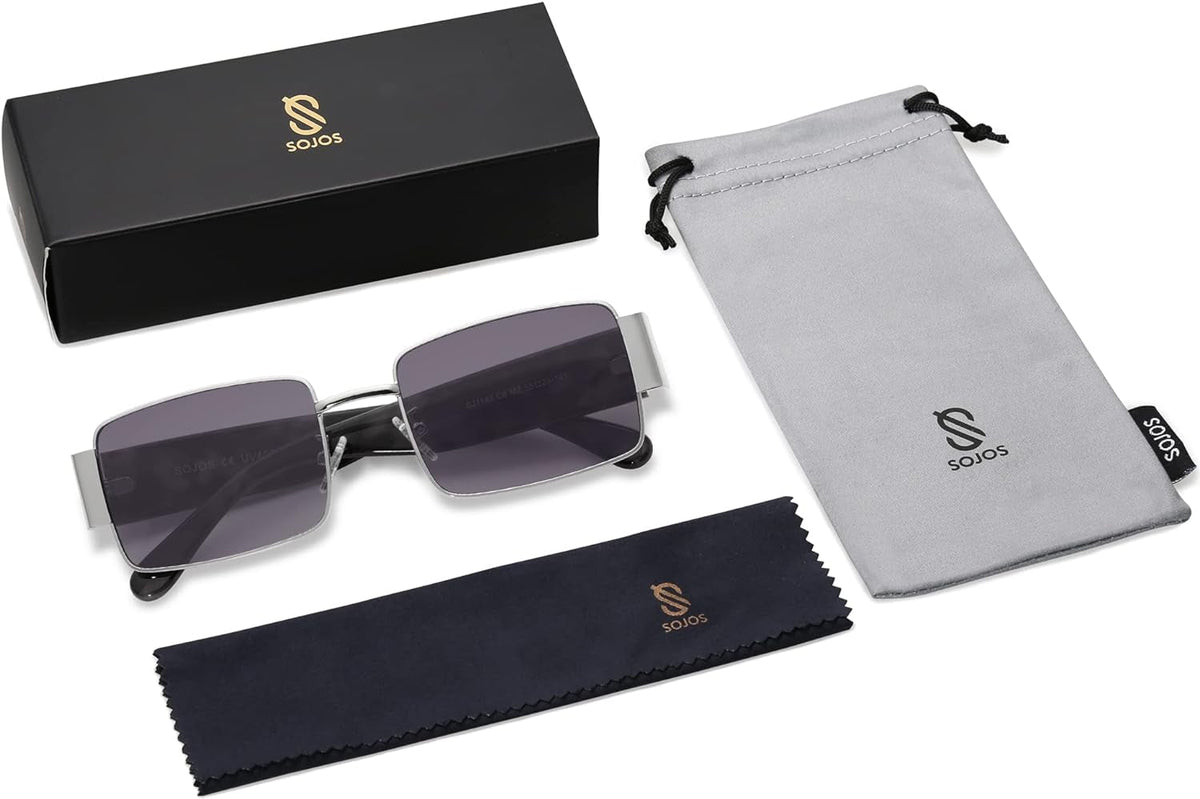 Fashion Rectangle Sunglasses for Women Men Retro Vintage Narrow Sun Glasses SJ1162