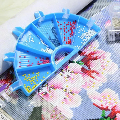 5D DIY Diamond Painting Tool Funnel Design Plastic Tray Diamond Embroidery Accessories Diamond Cross Stitch Tool Sets Bead Sorti