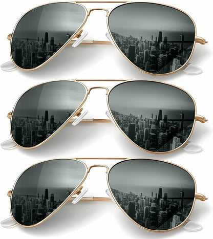 Classic Aviator Sunglasses for Men Women Driving Sun glasses Polarized Lens UV Blocking