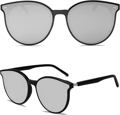 Sunglasses Womens Trendy 2025 Classic round Retro Vintage Shades Large Frame Sunnies SJ2067