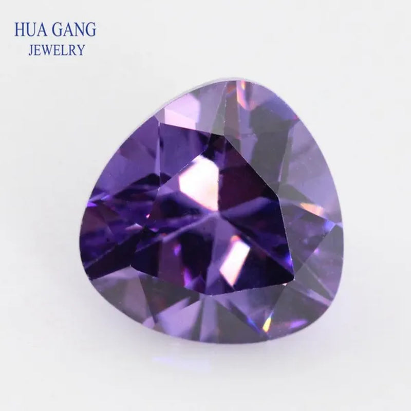 Trilion Triangle Shape Cubic Zirconia Stone Multicolor Brilliant Cut Loose CZ Synthetic Gems Beads for Jewelry AAAAA