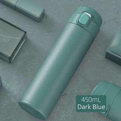 Portable Vacuum Flask Insulated Water Bottle Leak-Proof Double-Walled Coated Flask Travel Coffee Mug car thermo mug