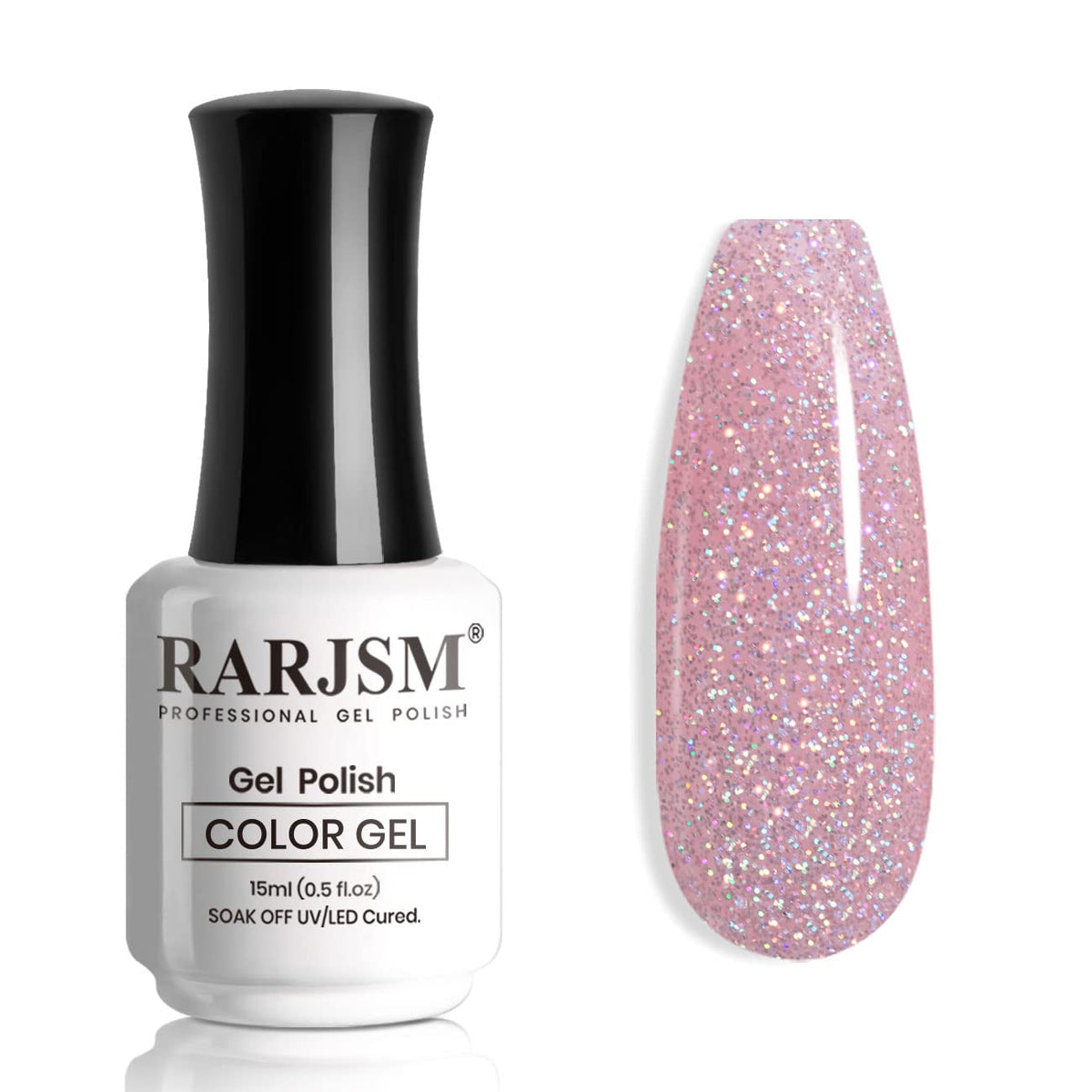 Nude Hot Pink Iridescent Gel Nail Polish Sheer Bright Neon Pink Glitter Jelly Gel Polish Neutral Shimmery Summer Color Sparkle Rainbow Pigment Gel 15ml Soak off Cured Need for Home Salon DIY
