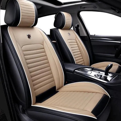 1PC Universal  PU Leather Car Seat Waterproof Luxury Mat Covers  Car Seat Protector Cover Breathable Cushion For Four Season