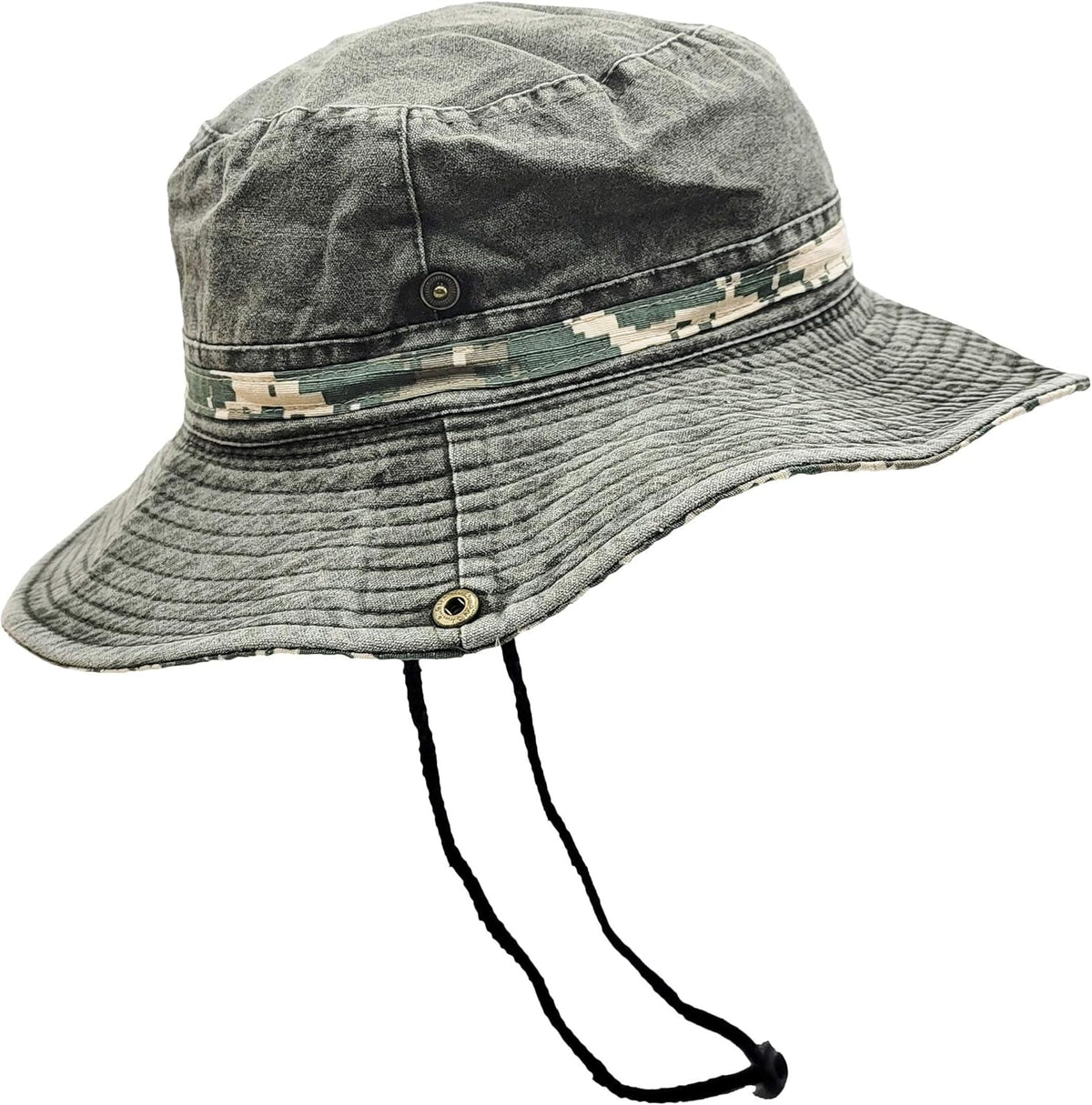 Outdoor Boonie Sun Hat for Hiking, Camping, Fishing, Operator Floppy Military Camo Summer Cap for Men or Women