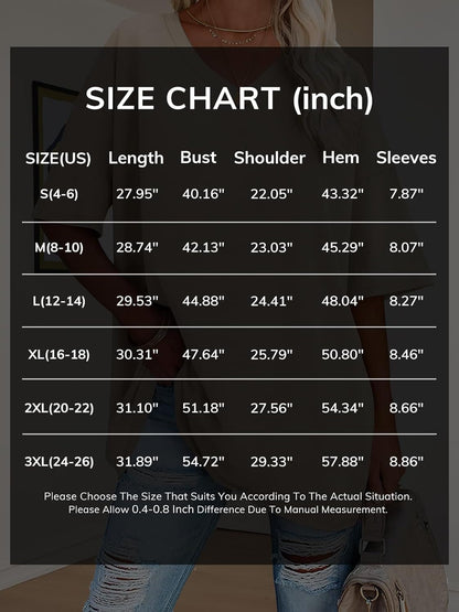 Womens Summer Oversized Shirts V Neck Business Casual Workout Tops Beach Vacation 2025 Gym Clothes