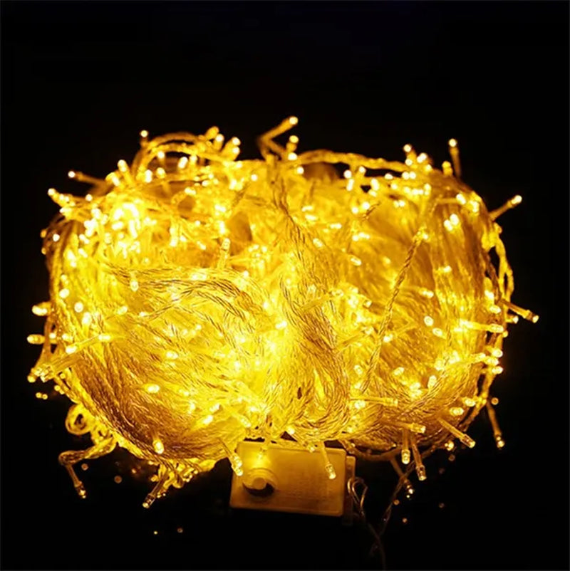 AC220V Chirstmas String Light 100 200 300 500 LEDS Fairy LED String Light Outdoor Waterproof 10M 20M 30M 50M String Light For Xmas Wedding Christmas Party Holiday